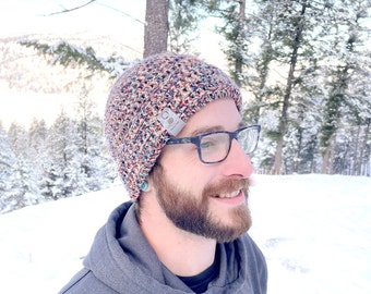 Gorro de invierno / Sombrero de ganchillo / Gorro de ganchillo para hombre / Sombrero de invierno / Gorro de tweed