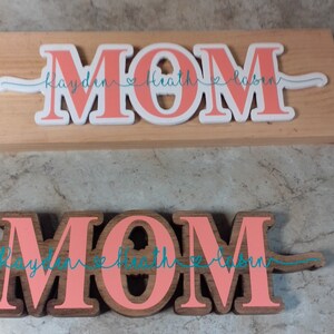 Mom/Grandma/Nana custom name signs with children&#39;s names