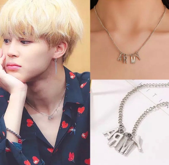 BTS Jimin Army Inspired Necklace Etsy Sweden