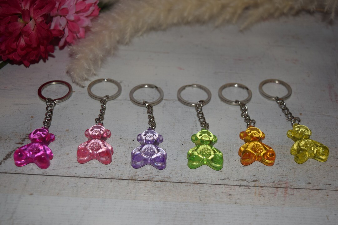 Teddy Keychain Etsy
