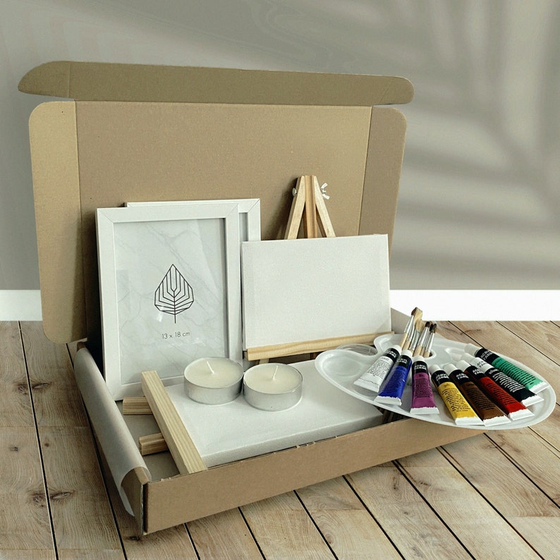 Portrait Painting Date Night Box for Couple 2nd Wedding Etsy