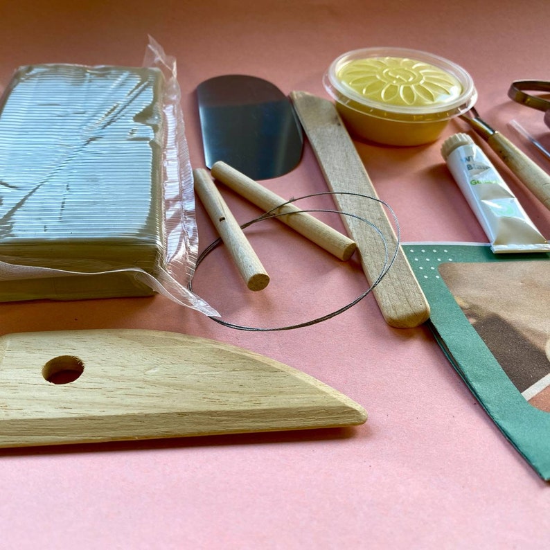 Kit de poterie en argile pour la maison Réalisez vos propres projets d'argile séchée à l'air à la maison Artisanat pour adultes Kit d'argile séchée à l'air image 6