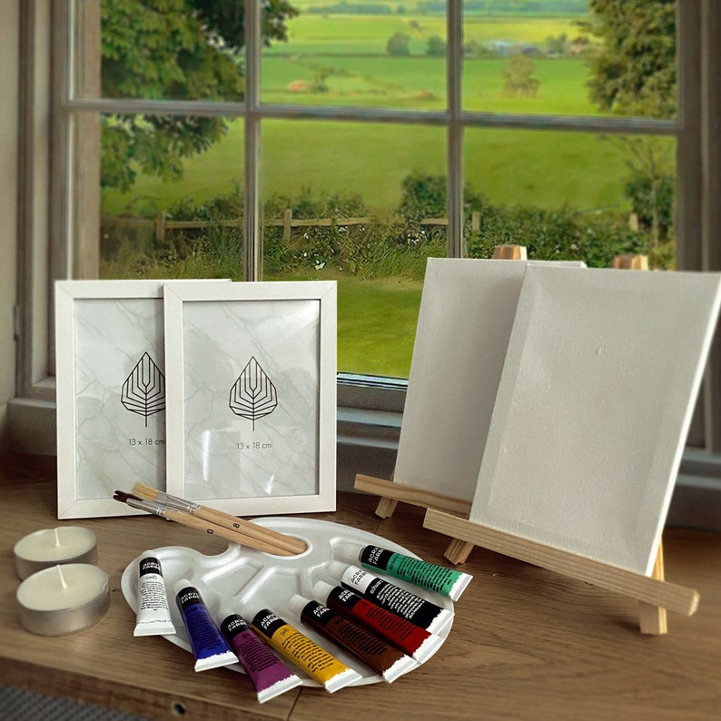 Portrait Painting Date Night Box for Couple 2nd Wedding Etsy