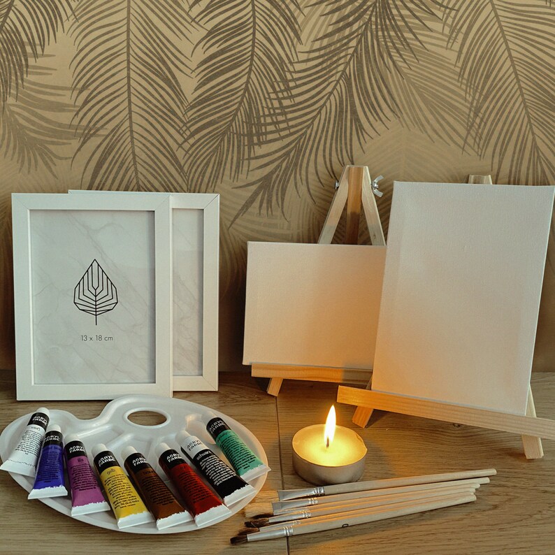 Portrait Painting Date Night Box for Couple 2nd Wedding Etsy