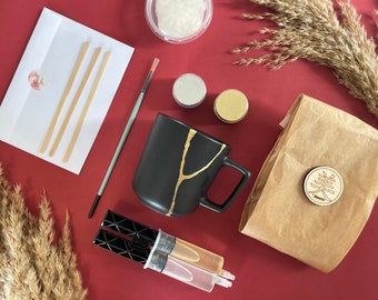 Kintsugi Repair Kit - Ripara la tua ceramica con la colla d'oro - Un grande regalo di Natale