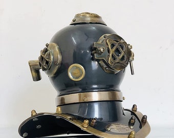 Details about   Collectibles 7'' Deep Sea Divers DIVING Helmet Navy Mini Copper & Brass Scuba 