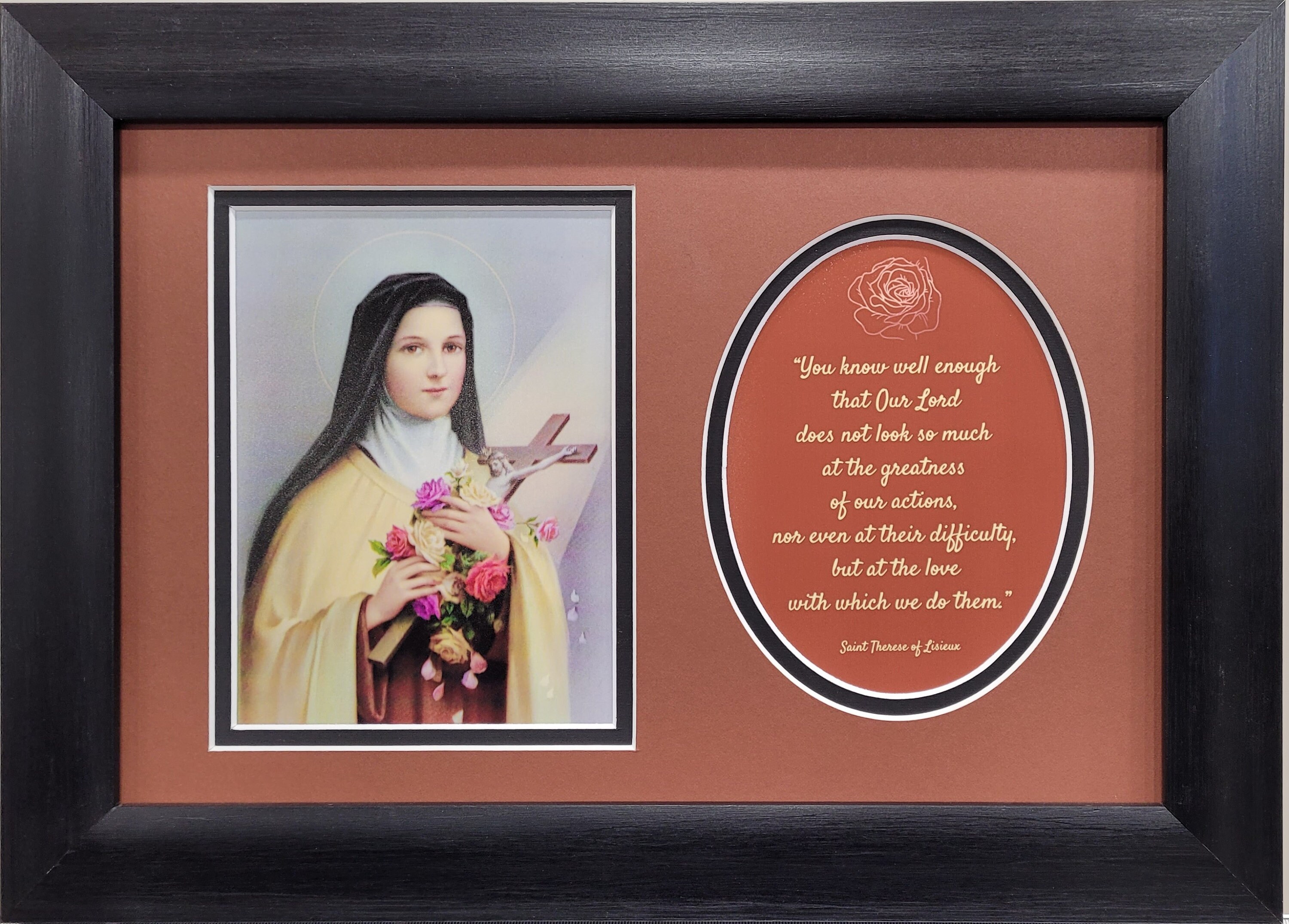Saint Therese of Lisieux Custom Framed Picture With Quote - Etsy