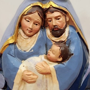 Jim Shore colorful Holy Family Collector Christmas Finial