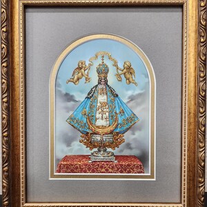 Impression d'art sacré encadrée Virgen de San Juan de Los Lagos