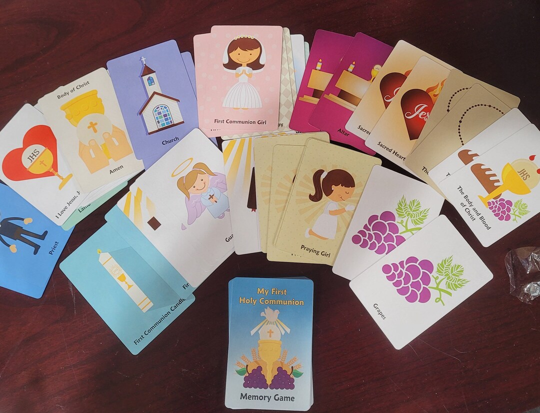 First Holy Communion Matching Card Game for Children. - Etsy