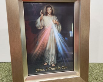 Divine Mercy Desktop framed print - Jesus I trust in you