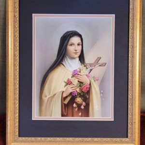 St. Therese of Lisieux Print Custom Framed Picture - Etsy