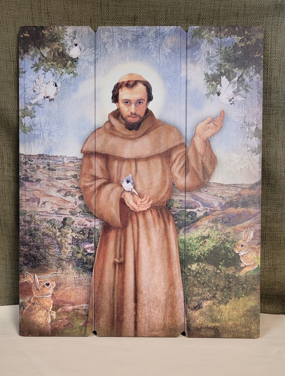 Saint Francis on Canvas 8x8 main image 1