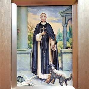 Saint Martin de Porres desktop framed print