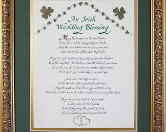 An Irish Prayer Wedding Blessing Framed Wall Art