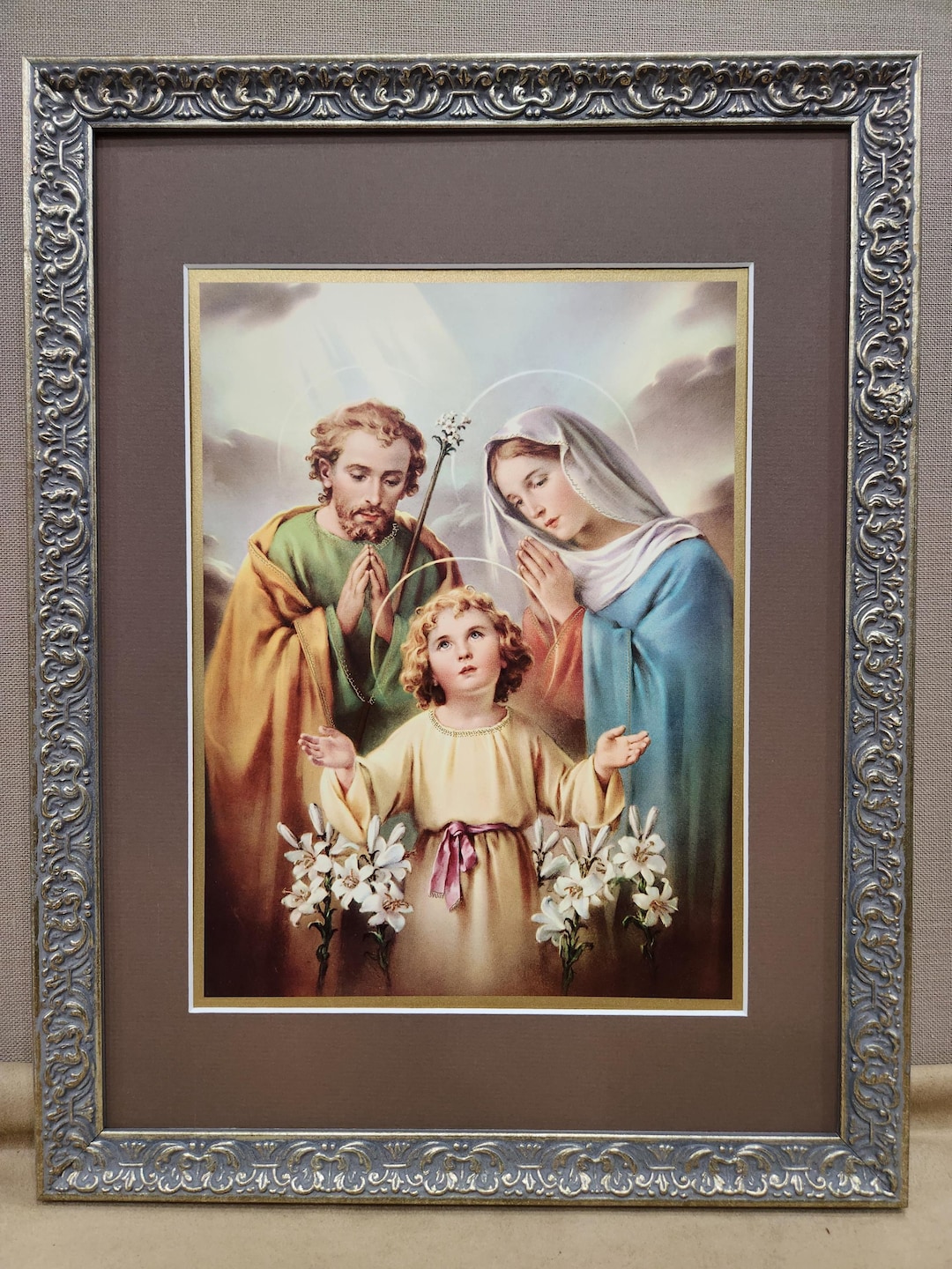 Holy Family Custom Matted and Framed Catholic Sacred Art Print - Etsy