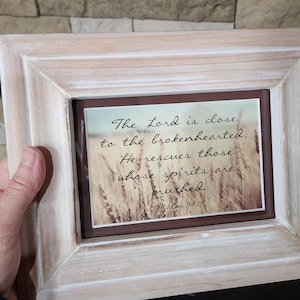 Dem Herrn nahe bei gebrochenem Herzen kleines Bild Sympathy Beileid Geschenk