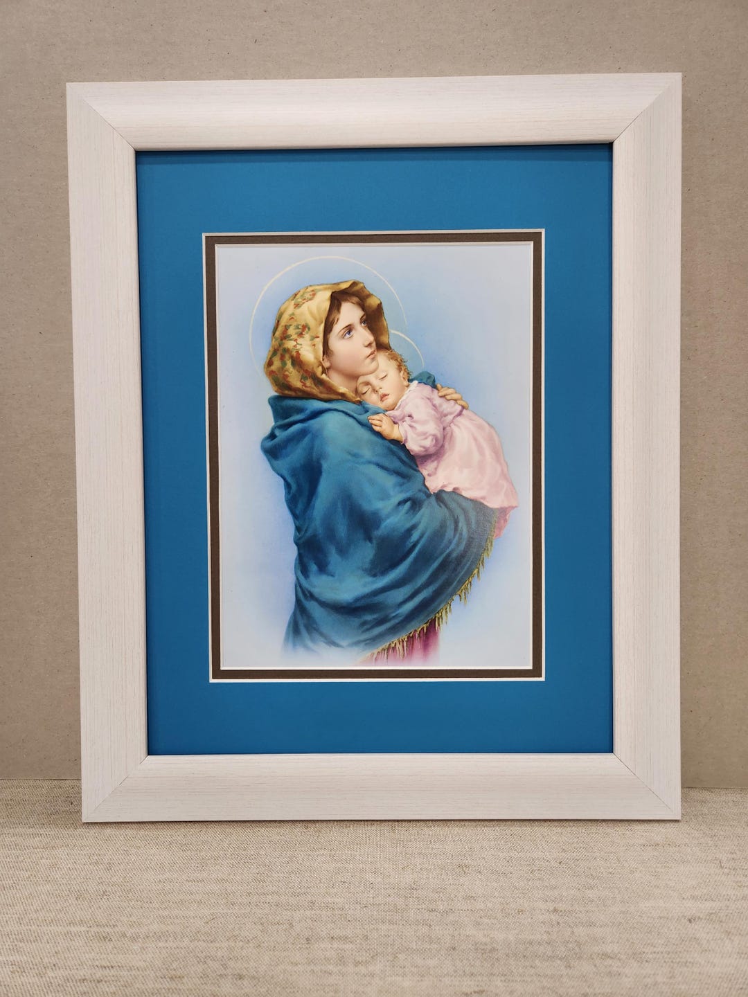 Madonna of the Streets Ferruzzi Mother and Child Custom Framed and ...