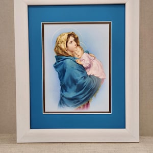 Madonna of the Streets Ferruzzi Mother and child custom framed and matted print