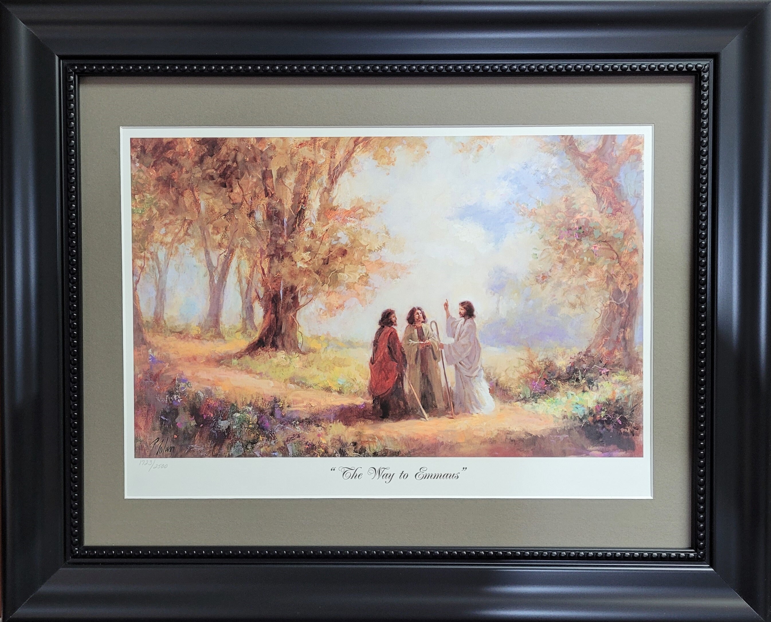Jesus Way To Emmaus Jesus Walking With Disciples Robert Zund Road to Emmaus Classic Biblical