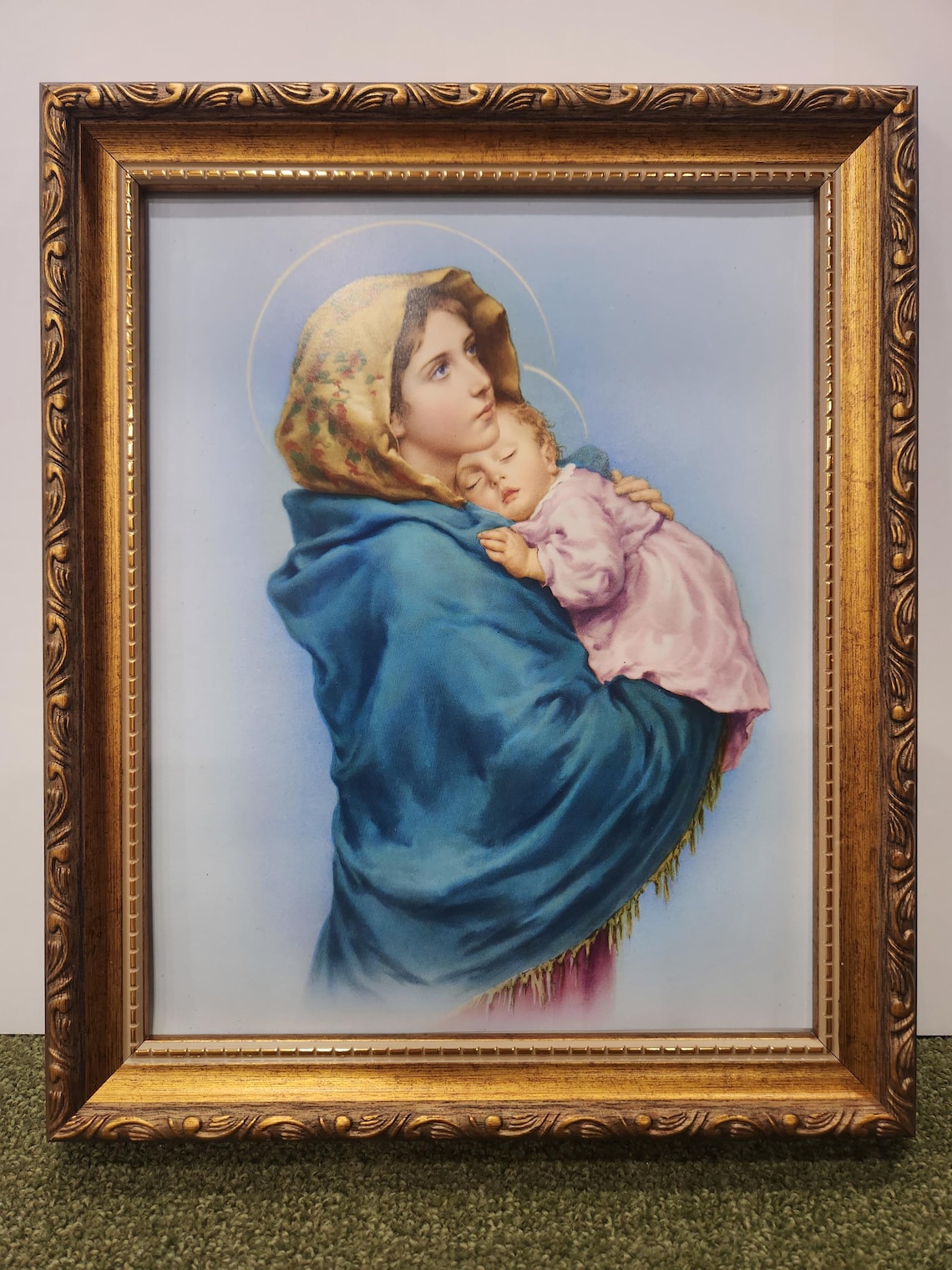 Madonna of the Streets Mother and Child Framed Print in Gold or Silver ...