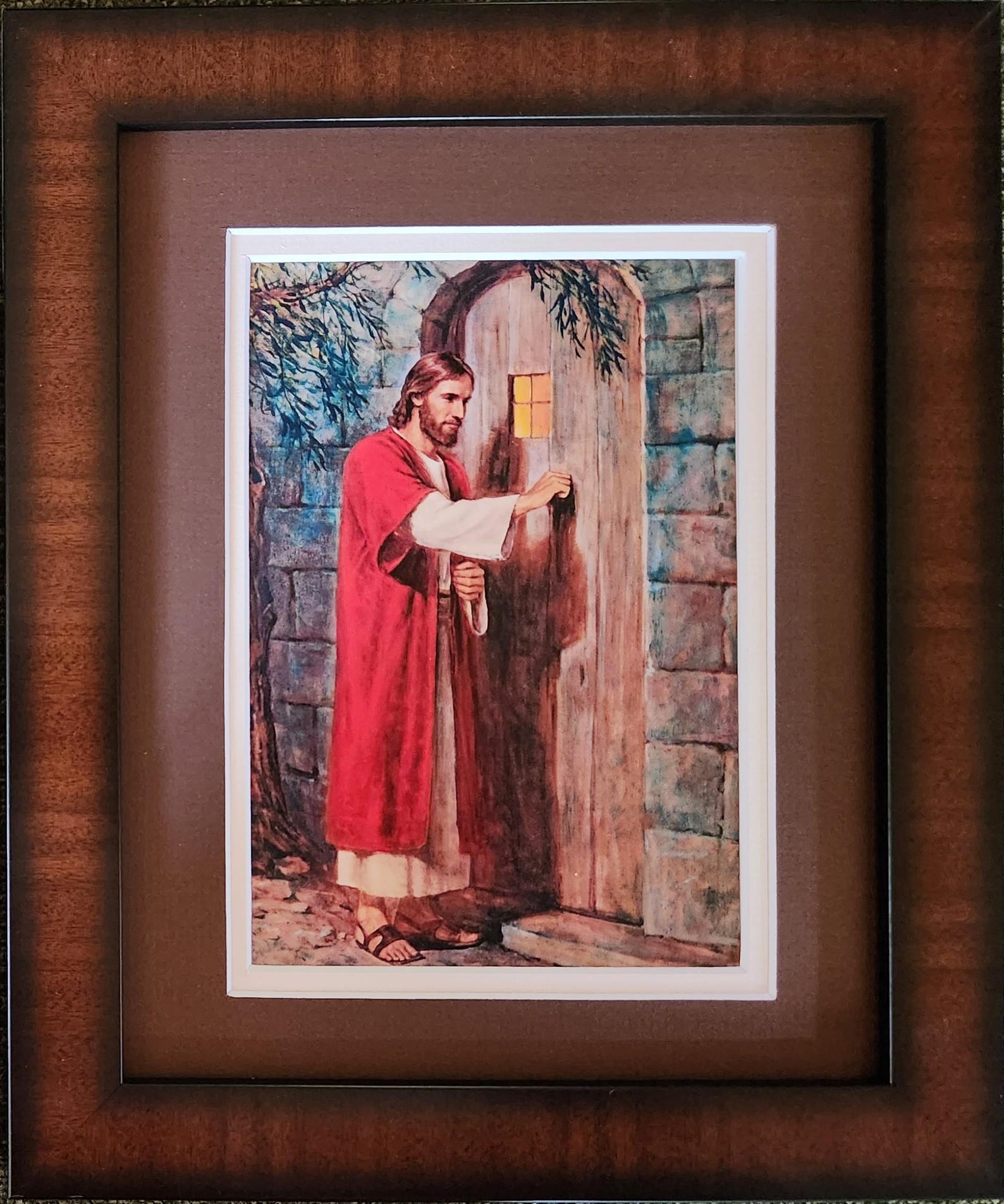 Jesus Knocking at the Door Custom 8" X 10" Framed Art Print. - Etsy