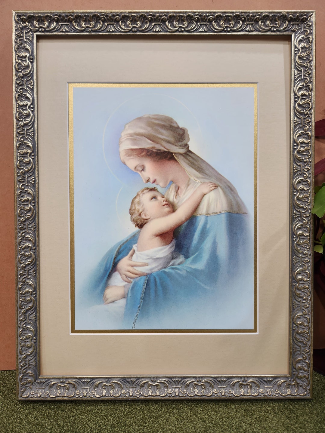 Madonna and Child Custom Framed Catholic Art Print - Etsy