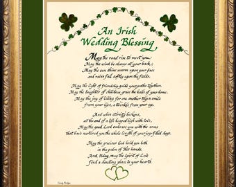 An Irish Prayer Wedding Blessing ingelijste muurkunst