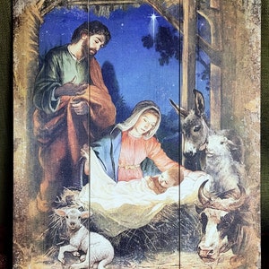 Nativity Pallet Sign Art