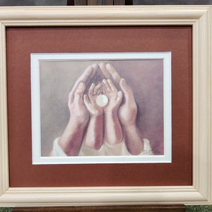 Holy Communion Eucharist custom framed picture