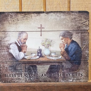 Bless us O Lord pallet sign art