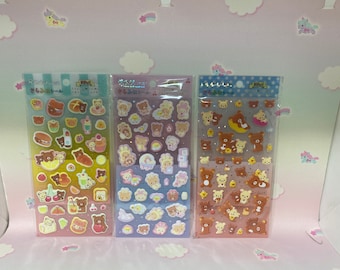 Rilakkuma Puffy Style Sticker Sheets (Pick one)