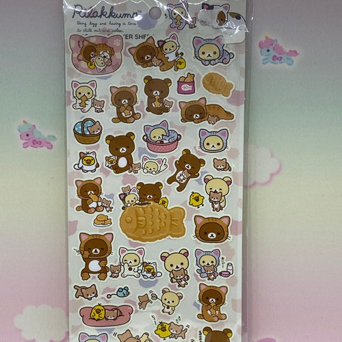 Daiso Rilakkuma Sticker Sheet Etsy