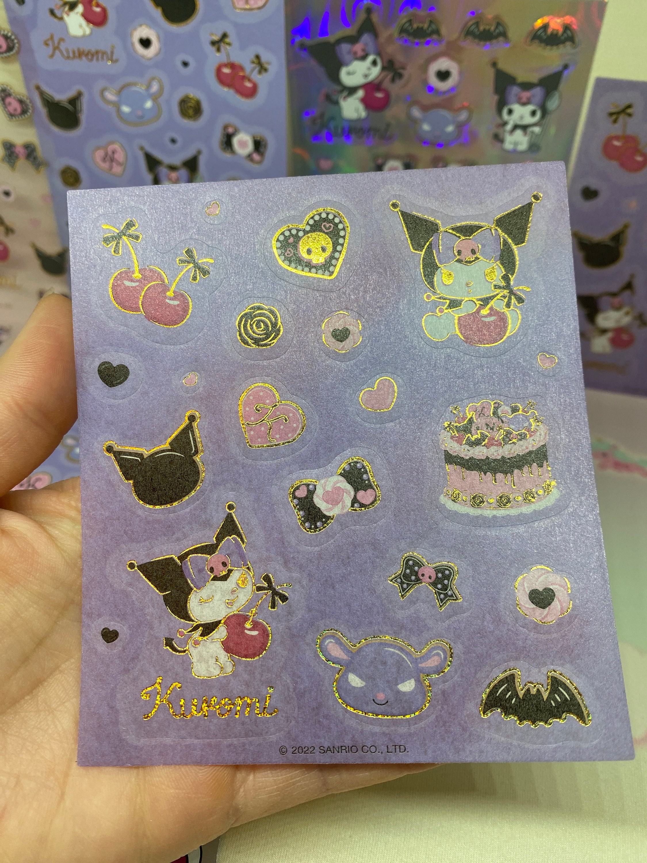 Kuromi Sticker Pack 9 Sticker Sheets 1 Decal Etsy