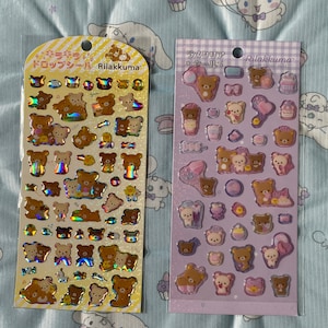 2024 Rilakkuma Jelly Sticker Sheet With Glitter Accents (Pick One)