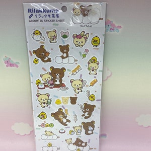 2021 Rilakkuma Food White Sticker Sheet