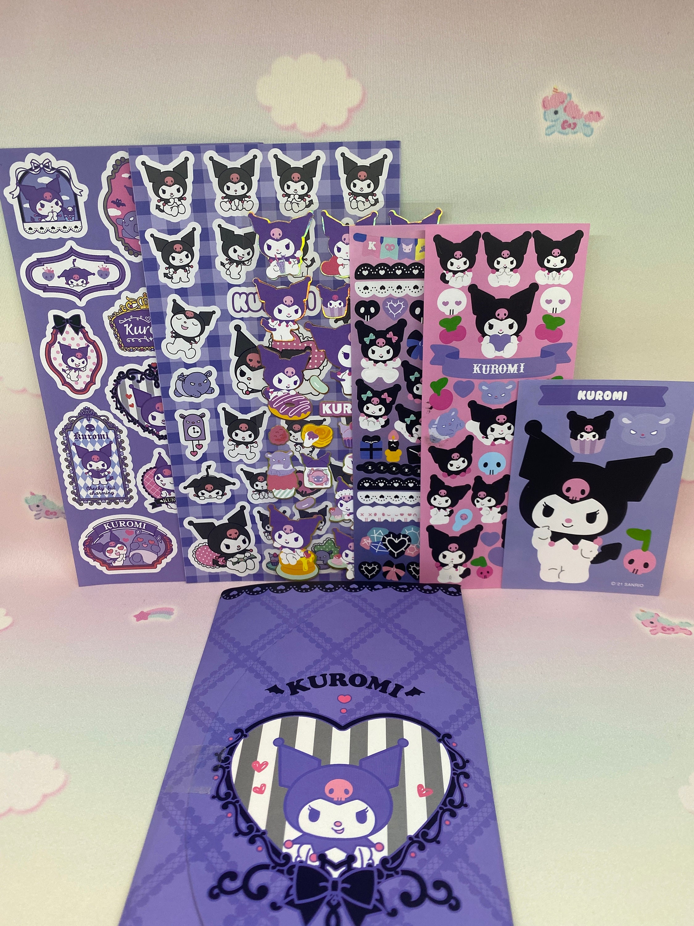 Kuromi Sticker Pack or Single Sheet Etsy