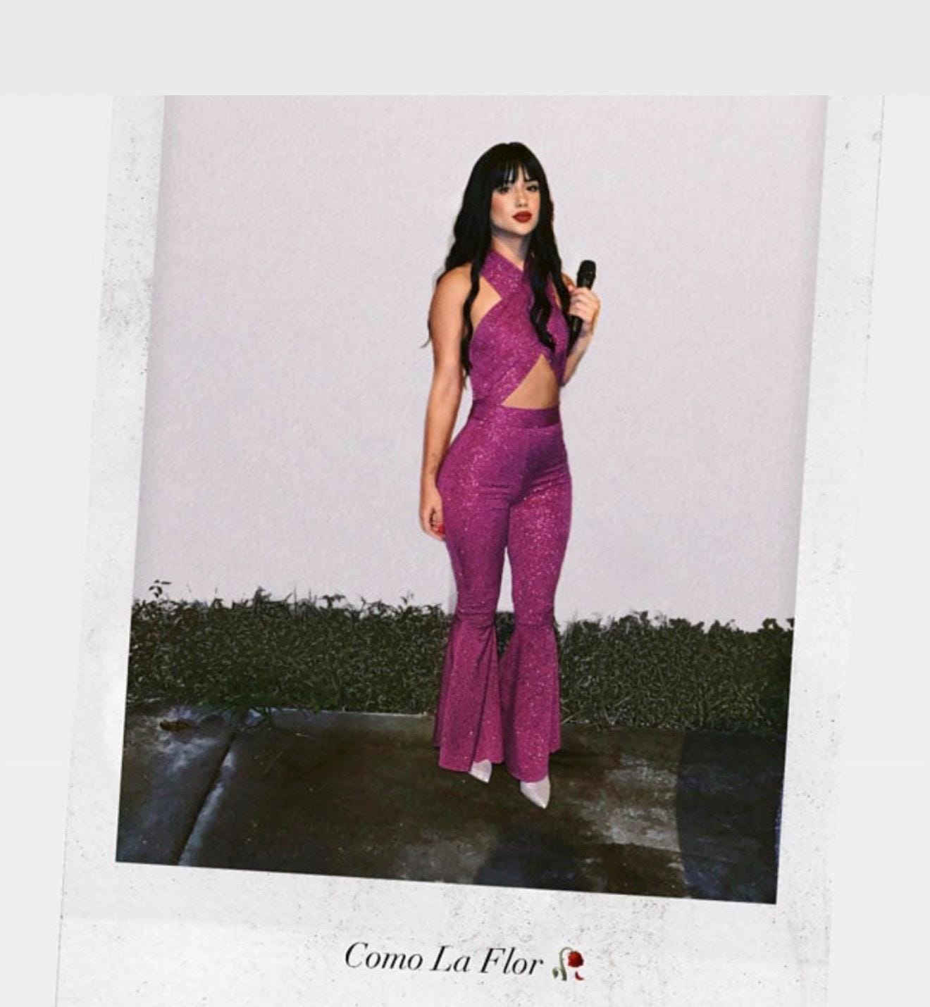 selena purple outfit