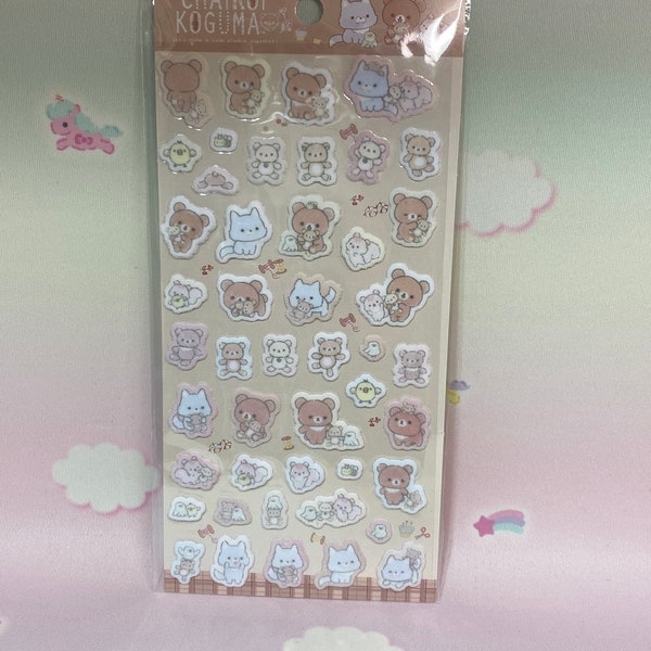 2021 Chairoi Koguma Collection Puffy Sticker Sheet