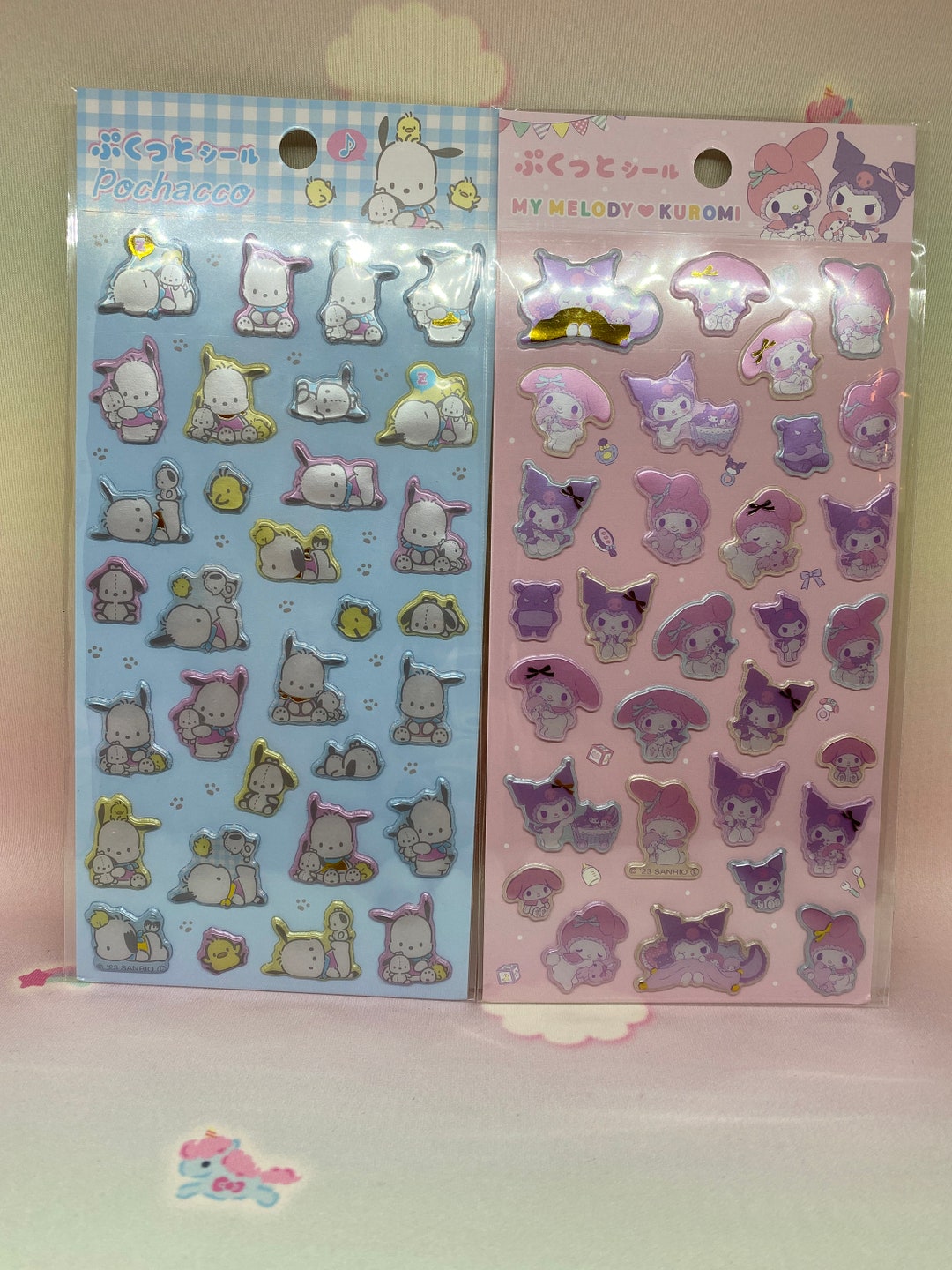 2023 Pochacco, My Melody and Kuromi Puffy Style Sticker Sheet must Pick