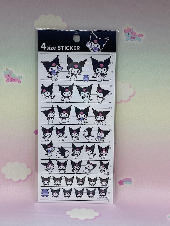 New 4 Size Kuromi Sticker Sheet Etsy