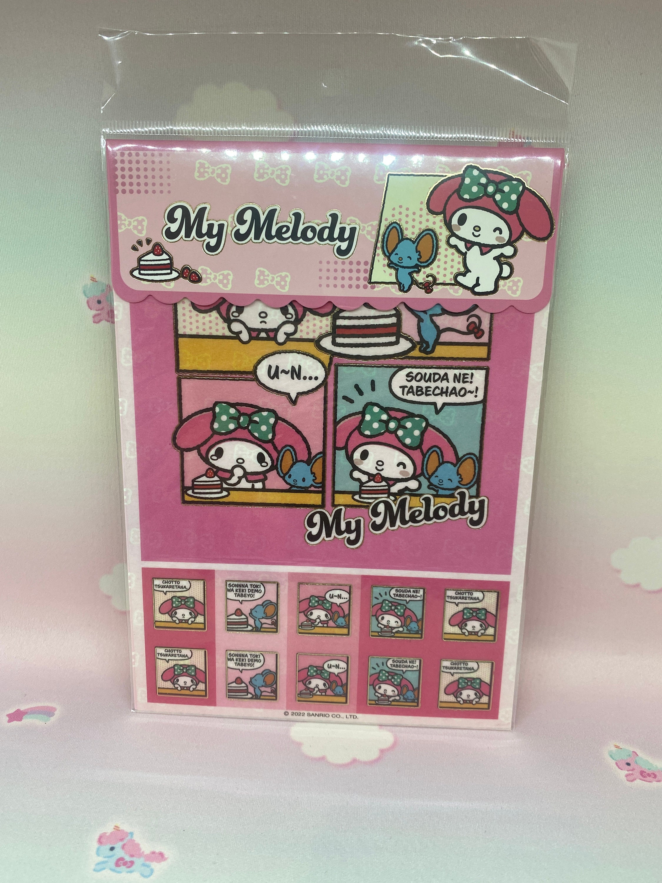 Hoja de pegatinas grande de Kuromi My Melody y Pompompurin - Etsy España