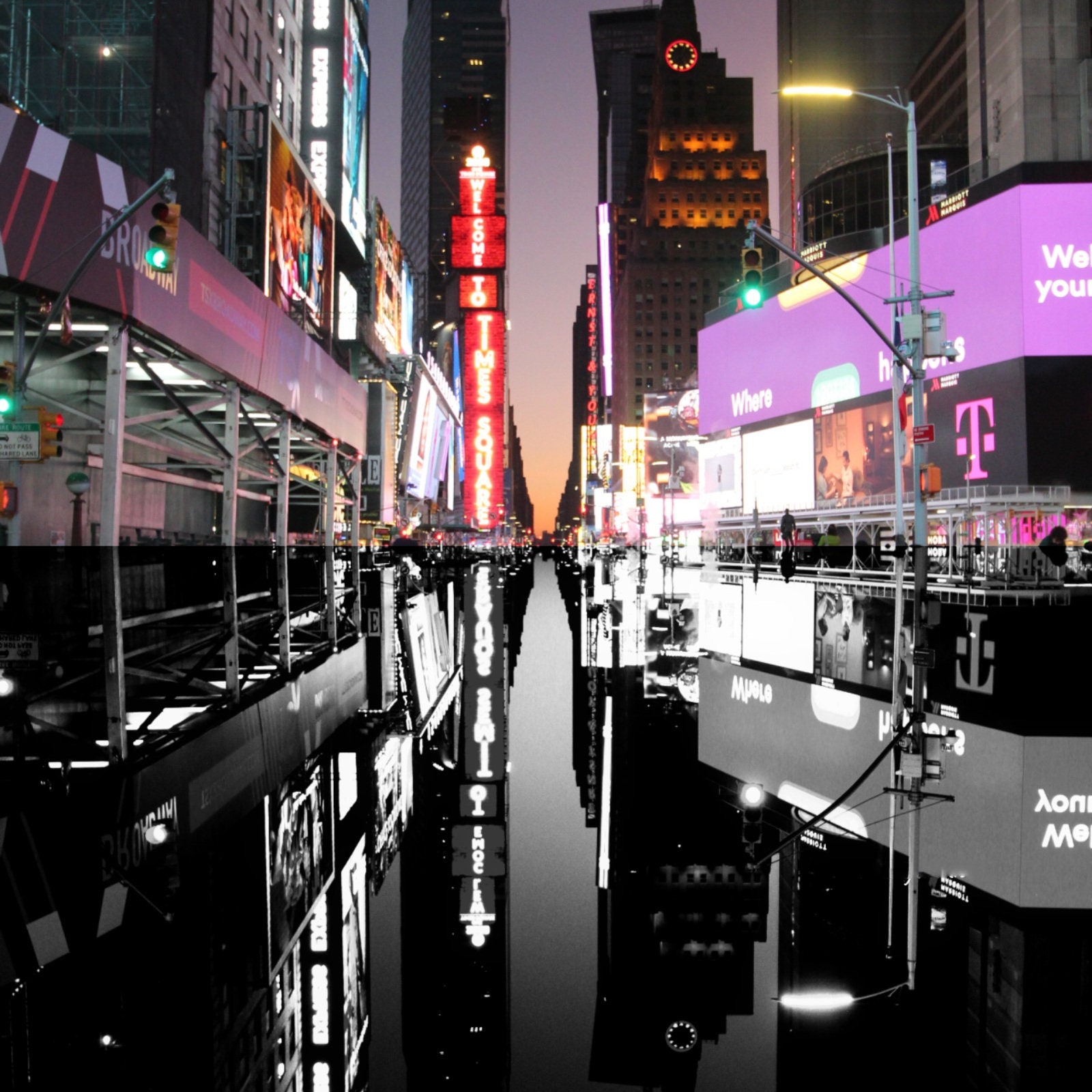 Times Square Reflection, Manhattan, GUILLAUME GAUDET · Art