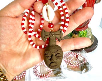 Chango rear view mirror amulet