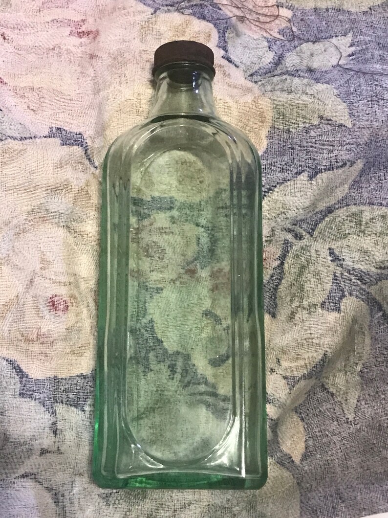 Antique Green Bottle the Chattanooga Medicine Co. 7 1/2 Tall Etsy
