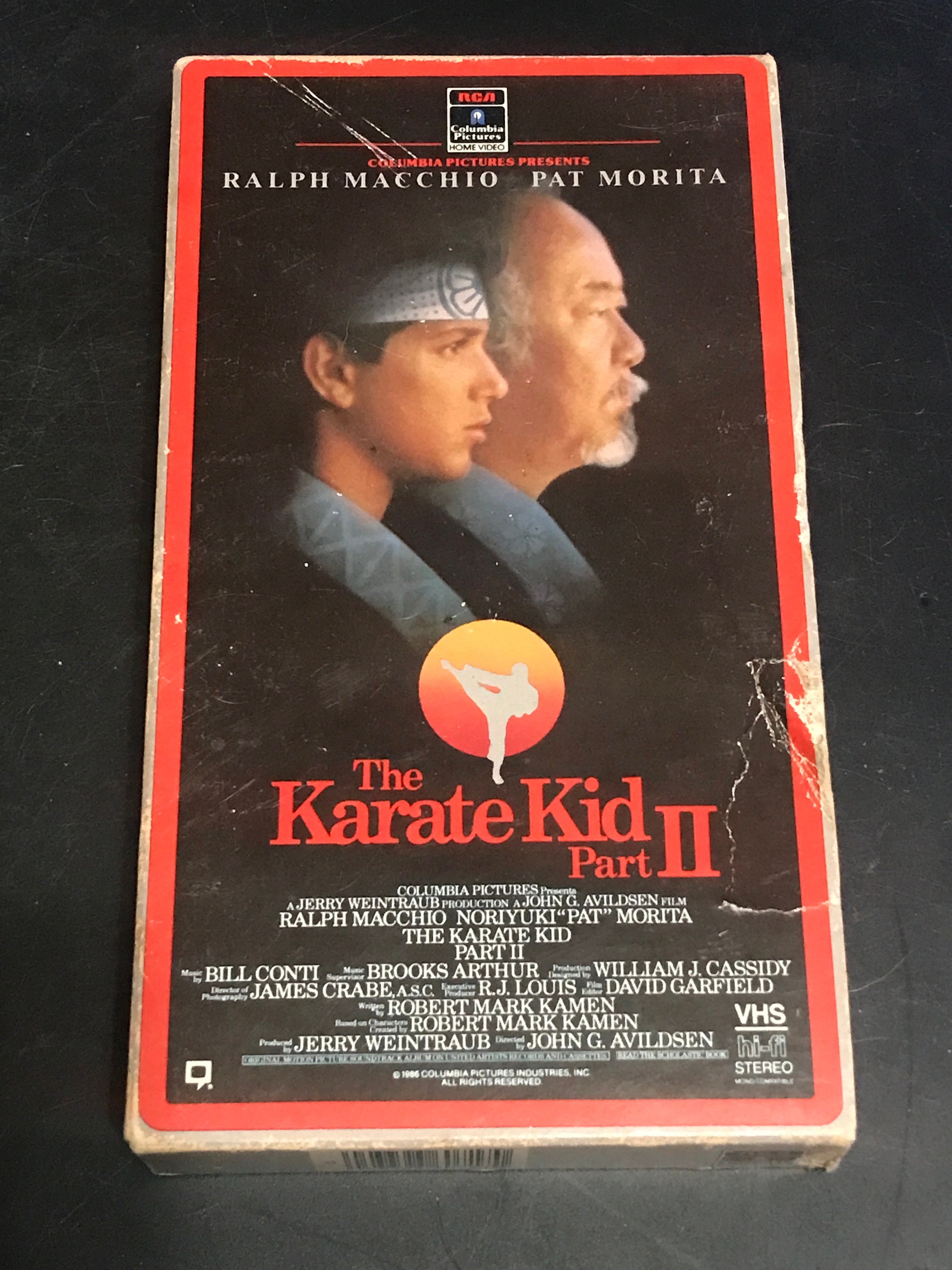 The Karate Kid Part II VHS 1986 Closeable Box Etsy