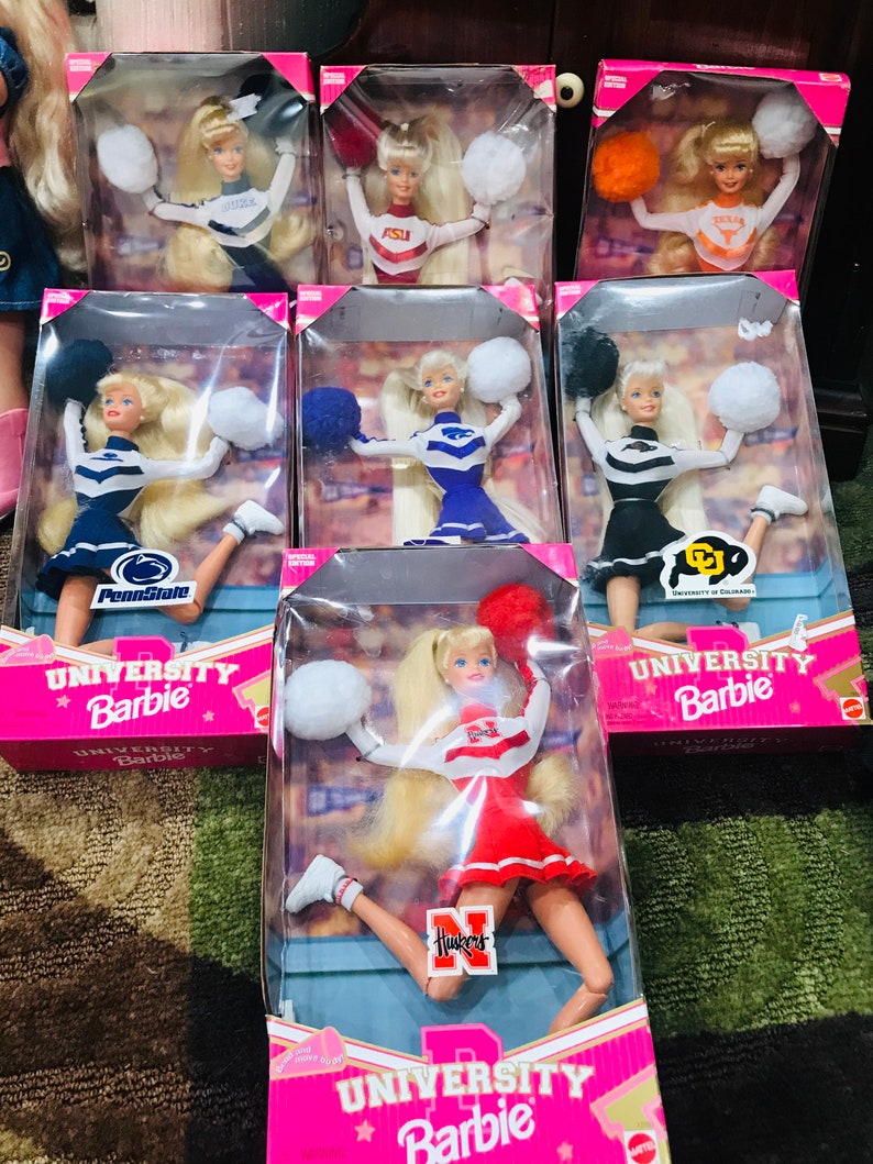 Barbie University Cheerleader Dolls Etsy