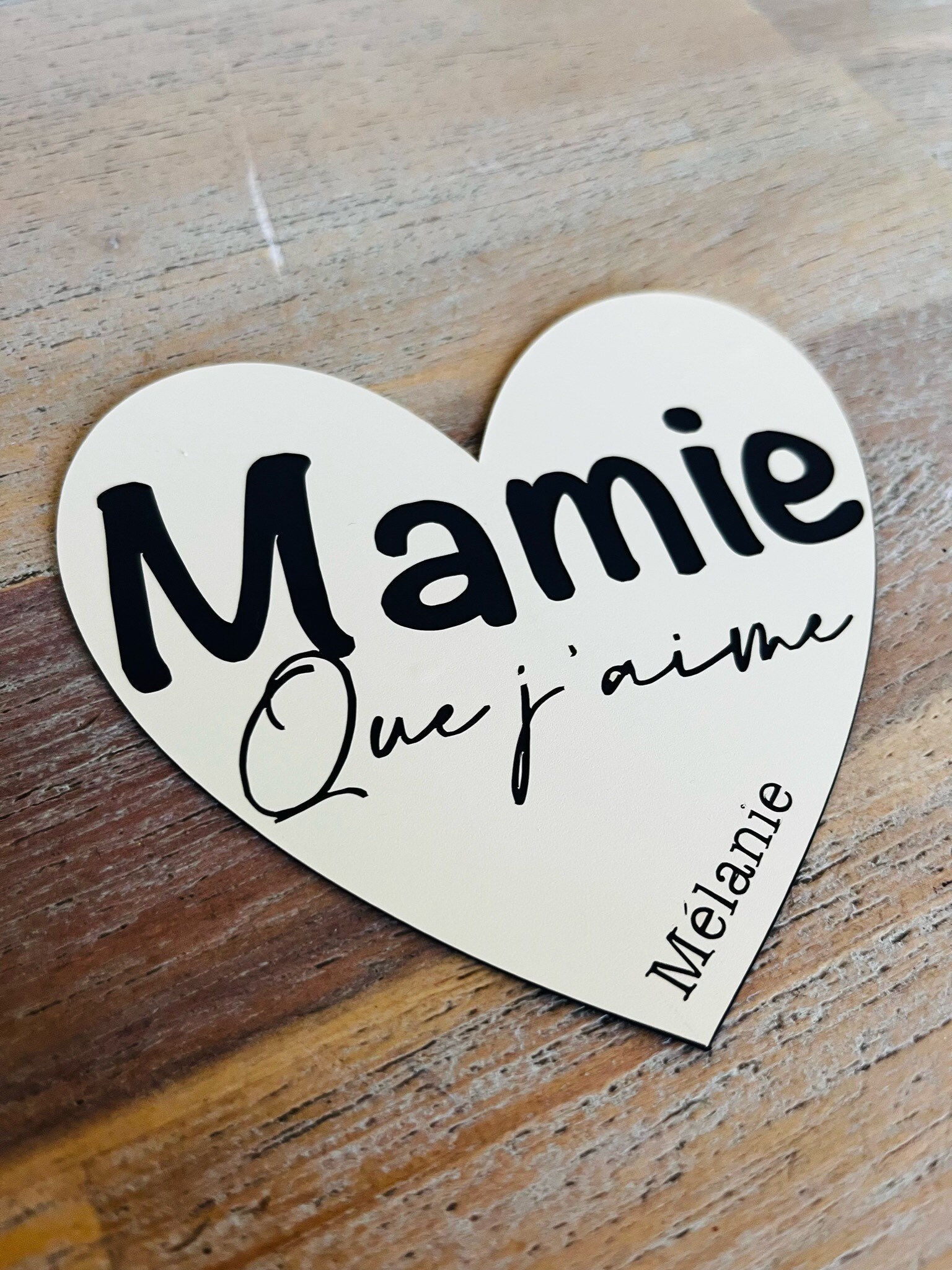 Magnets/Aimant Pour Frigo Mamie Je T'aime Personnalisable. Fête Des Mères Anniversaire
