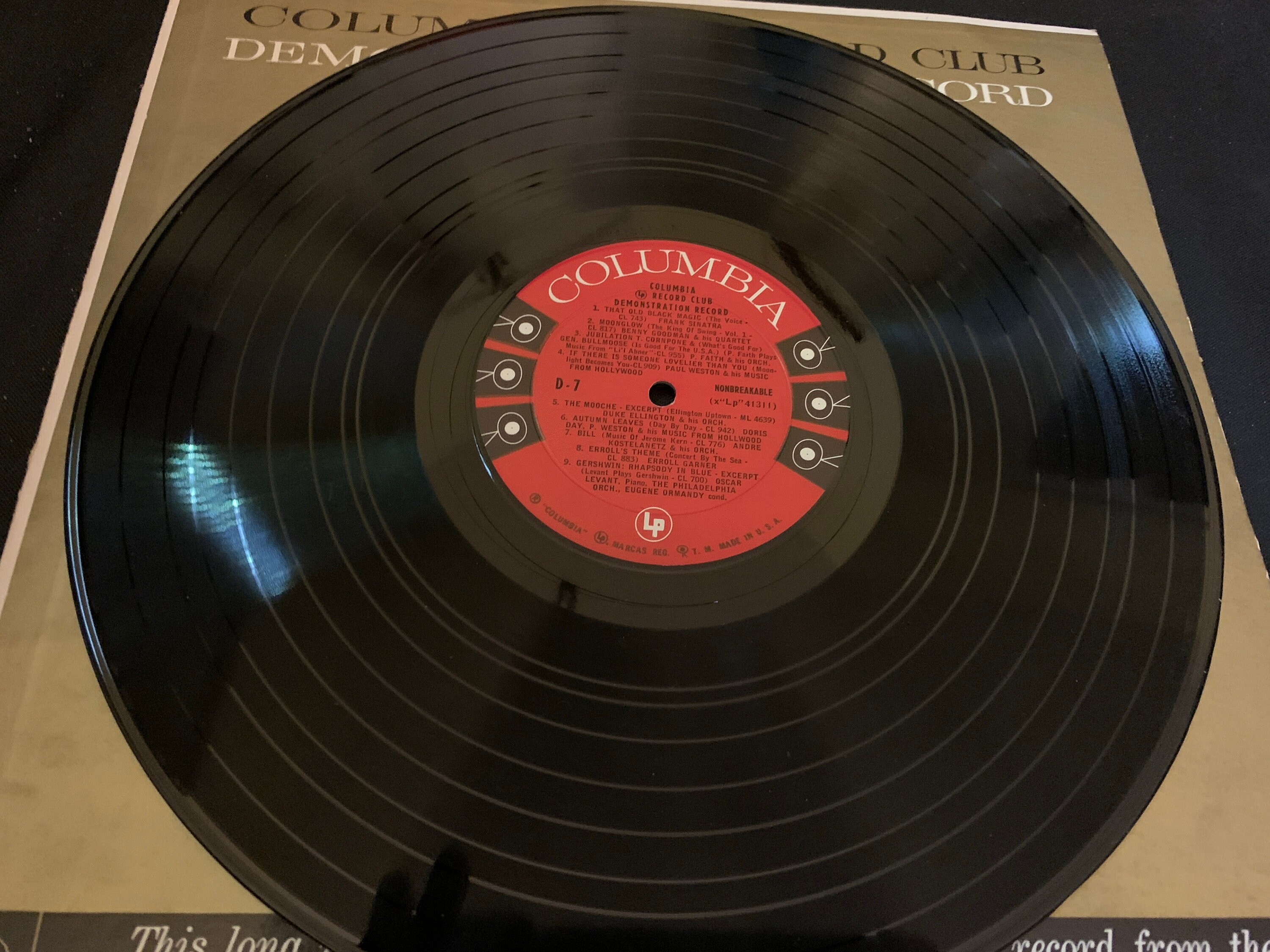 EXTRA COOL VINTAGE Columbia Records demonstration Etsy