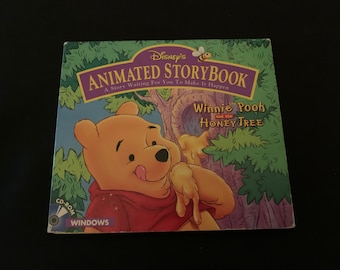 DISNEY'S Animated Storybook:  Winnie the Pooh and the Honey Tree  CD-ROM for Windows, Scarce and in Nice Condition